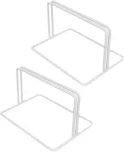Zerodeko 2pcs Metal Freezer Partition Base Fridge Separator Shelves Heavy Duty Iron Organizer Base for Home