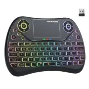 Mini Wireless Keyboard with Touchpad Mouse, 2.4GHz Portable Handheld Keyboard...