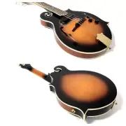 Caraya F-Shape Electric Mandolin,EQ, F-holes, Sunburst +Free Gig Bag SMA-008EQVS