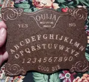 Small Brown Handmade Resin Ouija Board