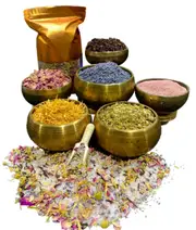 Lavender Rose Calendula Chamomile Botanical Salt Bath Soak Goddess Garden 1kg