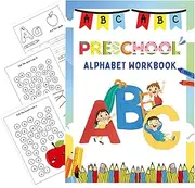 Letter Tracing Book - Dry Erase Toddler Activity Book,Educational Letter Learning Toys, Developmental Homeschool Supplies for Early Childhood