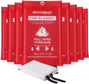Emergency Fire Blanket for Camping Grill - Mondoshop Retardant 8-pack