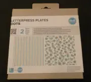 We R Memory Keepers Letterpress Plates 2 Piece Set Dots