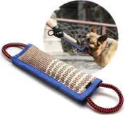 Dog Bite Sausage for Dogs, 30 cm, with Two Loops, Tug Toy, Very Robust Dog Toy for K9 Trainingblue blue
