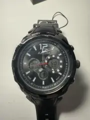 Axiom CR2025/SR626SW Black Men's Watch W/Black Band--NEW in Box