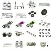 For Rc 1/10 Himoto E10MTL E10MT E10BP Car aluminum Metal Upgrade Parts silver