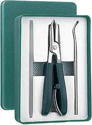 Ingrown Nail Clippers,Angled Fingernail Cutter | Anti-Splash, Heavy Duty Trimmer, Wide Jaw Opening, Stainless Steel Manicure Set For Men Women