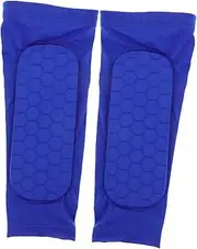 [Parliky] 2pcs Professional Soccer Shin Guards Sleeves Padded Leg Sleeve Grip Socks for Boys and Girls Adults