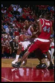 Forward Darnell McCulloch Fresno State Bulldogs moves the ball as - Old Photo