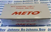 METO Standard Tagger Pins Clothing Tag Tagging Gun 15mm WHITE 5000 pack