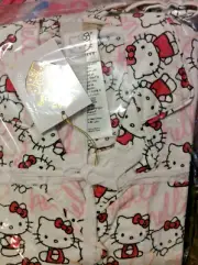 Pottery Barn Teen Hello Kitty Flannel Pajamas PJs Small S NWT