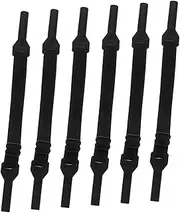 [Generic] 6pcs Anti-slip Rope for Glasses Men's Eyeglass Chains Sunglasses for Men Lanyard for Men Glasses Strap Sunglasses for Eyeglasses Sun Glasses Men Sunglasses Black Silicone