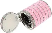Car Ashtray Trash Can with Lid Trashcan with Lid Car Door Trash Bin Ash Tray Portable Smoker Travel Cigarette Ashtray Smoke Accessory Ashtray for Car High Pbt Pink ETHZZLE