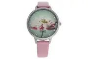 CRF007 La Florale - Silver/Rose Leather Strap Watch by Charlotte Raffaelli for Women - 1 Pc Watch