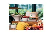 Olympia Enamel White/Blue Large Soup Mug - 670ml 23.5oz (Box 6)