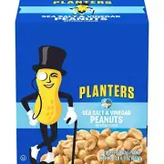 Planters Sea Salt and Vinegar Peanuts (2.25 oz Packets, Pack of 10)