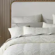 Bianca Kamala Double Polyester Bedspread w/2x Pillowcases Set Home Bedding Cream