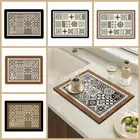 Non-slip Coffee Machine Mat Dish Drying Tableware Pad Kitchen Drain Pad home
