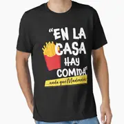 En La Casa Hay Comidameme Essential T-ShirtRound-necked comfortable