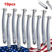 10 Pack Fit NSK Dental High Speed Handpiece Push Button Handpiece 4Holes Yabang