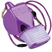 PURPLE Fox 40 Classic CMG Whistle Official Coach Safety Alert Rescue W/ LANYARD
