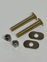 Oval Closet Bolts, 5/16" x 2-1/4", Solid Brass, ProPlus #192258
