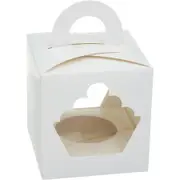 Single Cupcake Box - White