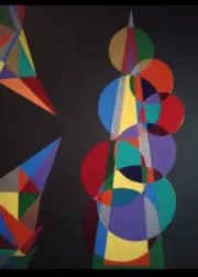 Original Acrylic Painting geometric shapes