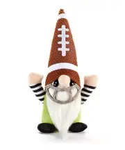 HUG Feel The Love Plush Collection Football GNOME MOOSE says "Touchdowns Turkey"