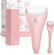 [PUR Botanicals] Derma Roller & Ice Roller 2 In 1 Set | Microneedle Roller For Face Beard Roller | Microneedling Roller Beard Growth Kit, Hair Growth Beard - Crystal