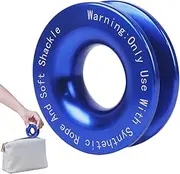 Recovery Ring - 41,000 lbs Off Road Recovery Kit Soft Shackle, Winch Snatch Block | Winch Accessories Kit, Heavy Duty Towing Ring, Snatch Block Pulley for Vehicle