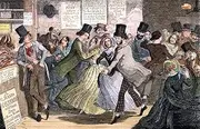 Temperance Movement 1848 NFrom The Gin Shop To The Dancing Rooms From The Dancing Rooms To The Gin Shop The Poor Girl Is Driven On That Course Which Ends In Misery Etching 1848 By George Cruikshank Fr