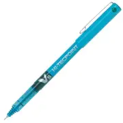 Pilot V5 Hi-Tecpoint Liquid Ink Rollerball Pen 0.5Mm Tip 0.3Mm Line Light Blue P