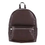 Steve Madden Men's Backpack Faux-Leather Dome Bookbag Travel Bag New Brown