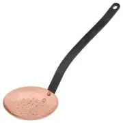 BAUMALU France 12.75" Copper Skimmer with Cast Iron Handle