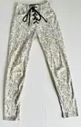 JAGGER AND STONE JGR & STN White Leather Animal Snake Skin Cindy Pants Size 6