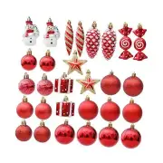 29 Pieces Christmas Hanging Ornaments Christmas Ball Ornaments Decorative Xmas