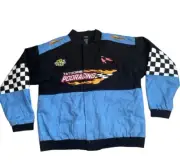 Star Wars Pod Racing Jacket 2XLarge Blue Black Tatooine Embroidered Full Zip