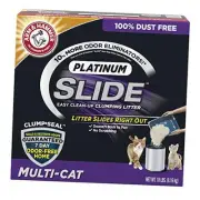 Platinum Slide Easy Clean-Up Clumping Cat Litter 18 Pound