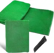4x30 FT Plastic Garden Fence with 50 Zip Ties – Green Heavy Duty Temporary Safety Fencing for Animals, Snow, Poultry, Deer, Yard & Construction