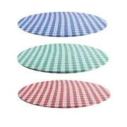 Cross Silly Billyz Round Gingham Tablecloth 120cm - Red