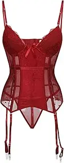 [generic] Back Hooks Straps Solid Color Slimmer Corsets Bustiers Heart Shape Print Lingerie