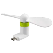 Mini Mobile Micro USB Samsung Android Phone Portable White Phone Fan Noiseless
