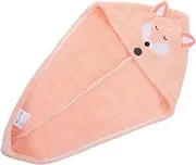 FOYTOKI Toddler Hair Towel Wrap: Absorbent Drying Cap for Children Lightweight Rapid Drying Hair Towel Cartoon Shower Cap for Home
