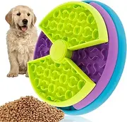 2Pcs Dog Slow Feeder 10.2"x2.3" 3-Layer Puzzle Puppy Feeder Reusable Dog Slow Eating Bowl Interactive Dog Puzzle Game Toy Avoid Gulping and Overeating for Cat Medium Large Dogs (2-Pack)