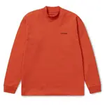 【W_PLUS】CARHARTT 19AW - L/S MOCK NECK SCRIPT EMBROIDERY TEE