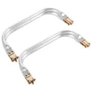2pcs Bag Clasp Frame: Metal Purse Closure for DIY Craft - Handle Bag Making