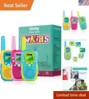 Ergonomic Kids Walkie Talkies with LCD & Flashlight - Perfect Gift for Ages 3-12