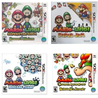 Mario & Luigi: Bowser's Inside Story, Superstar Saga, Paper Jam, + 3DS Bundle